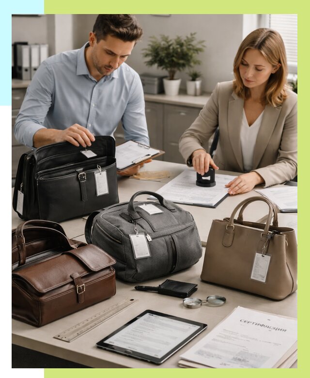 Сертификация сумок в Аксае от 7618 руб. | Алешин-Акс