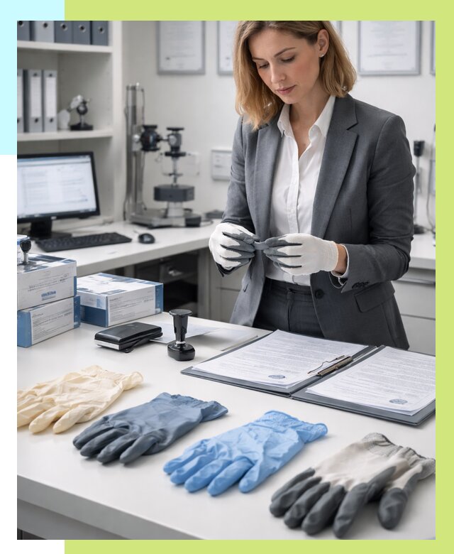 Сертификация перчаток в Аксае от 8633 р. | Алешин-Акс