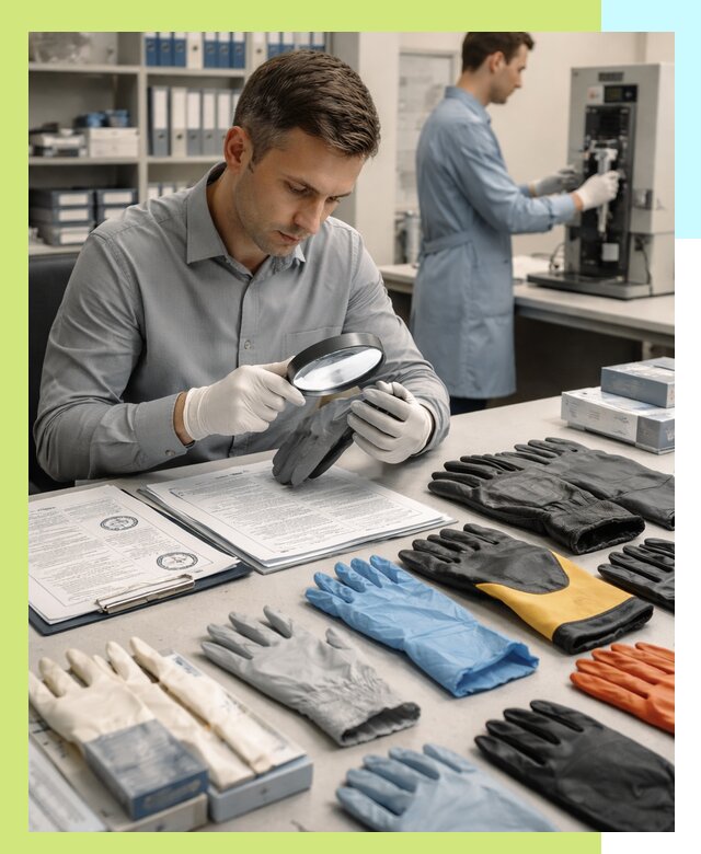 Сертификация перчаток и средств защиты продукции в Аксае