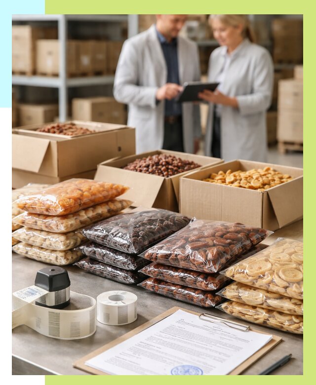 Сертификация сухофруктов в Аксае от 12188 р. | Алешин-Акс под ключ