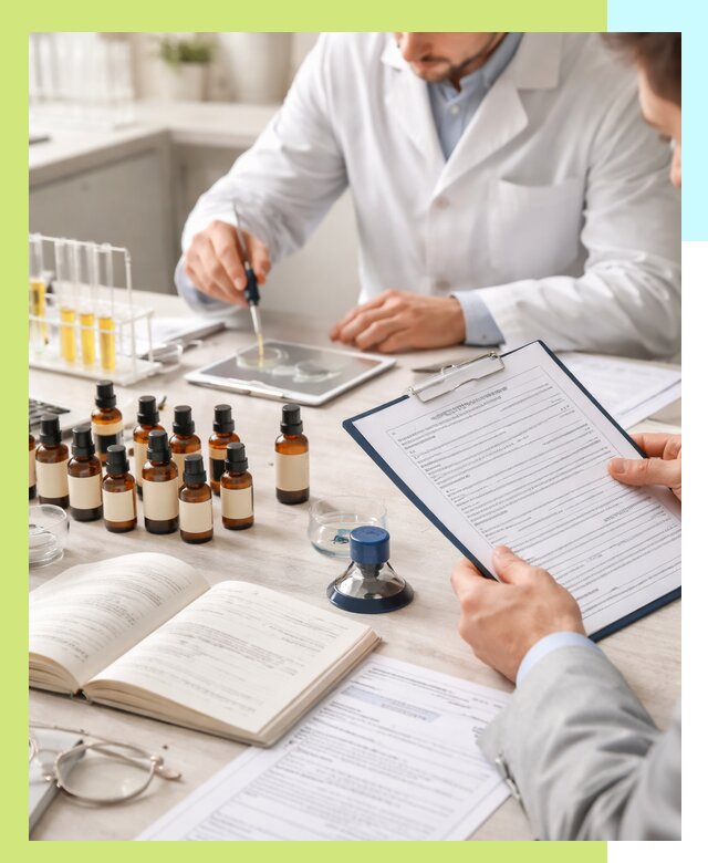 Сертификация эфирных масел и документация качества в Аксае