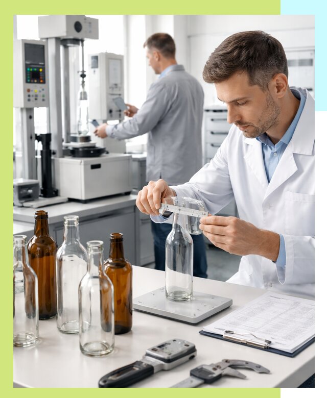 Сертификация стеклянных бутылок и сопутствующей упаковки в Аксае