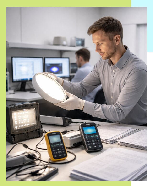 Сертификация светильников в Аксае: испытания и оформление