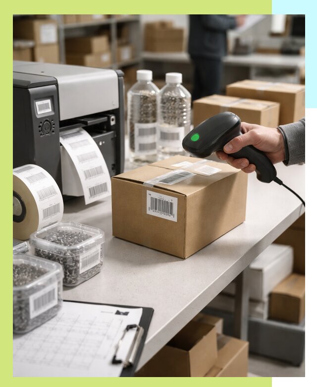 Штрихкодирование продукции и маркировка для продажи в Аксае