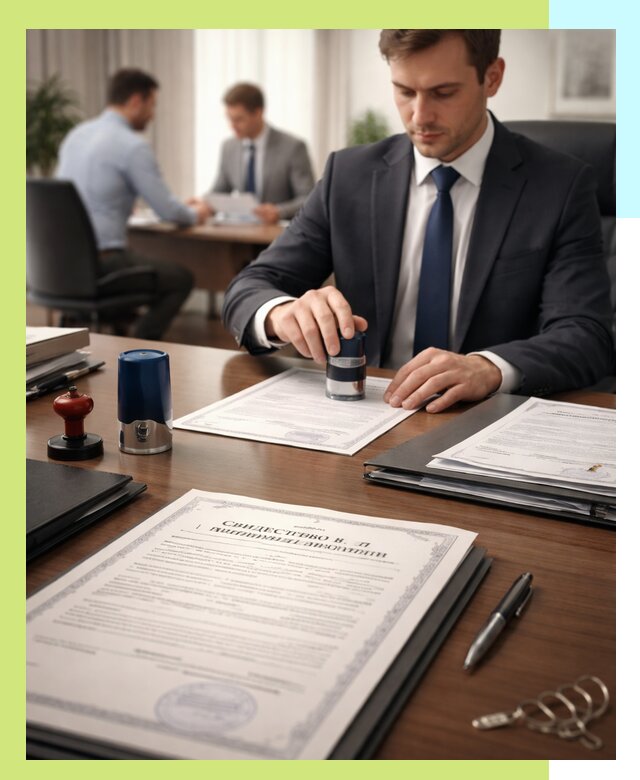 Оформление свидетельства о государственной регистрации в Аксае