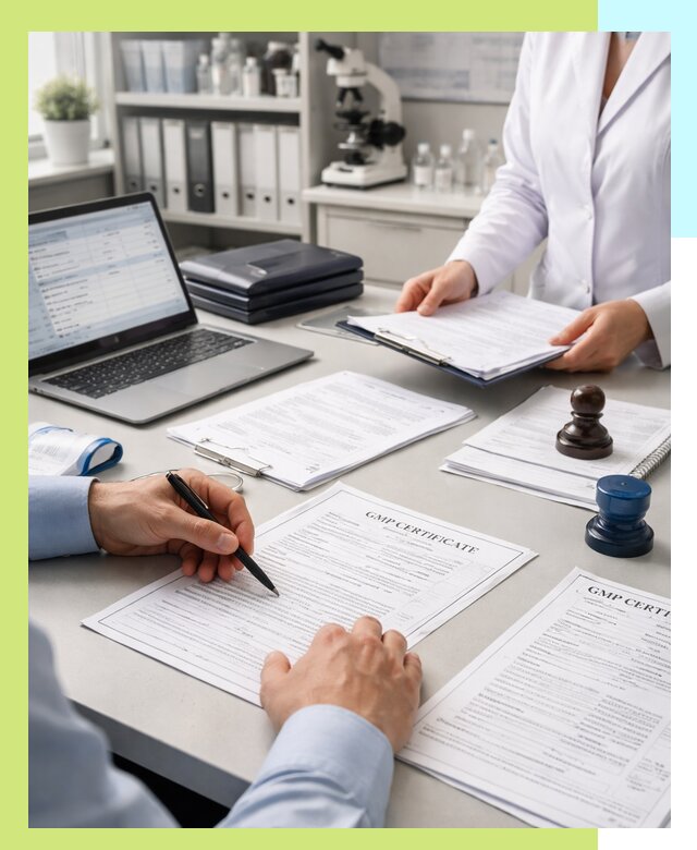 Оформление сертификата GMP в Аксае для фармпроизводства