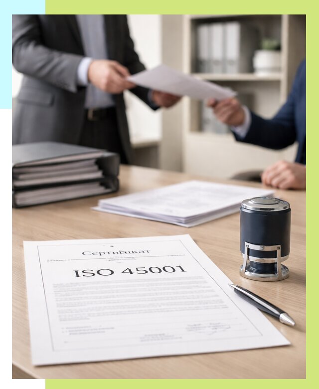 Сертификат ISO 45001 в Аксае под ключ от 45707 р. | Алешин-Акс