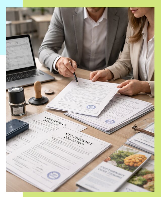 Сертификат ISO 22000 в Аксае от 40628 р. под ключ | Алешин-Акс