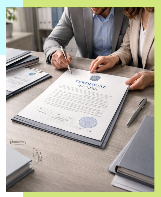 Сертификат ISO 22301 в Аксае от 45707 р. | Алешин-Акс срочно