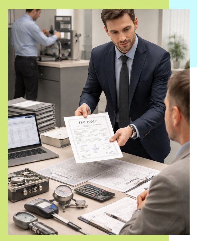 Выдача сертификата ISO 10012 по требованиям метрологии в Аксае